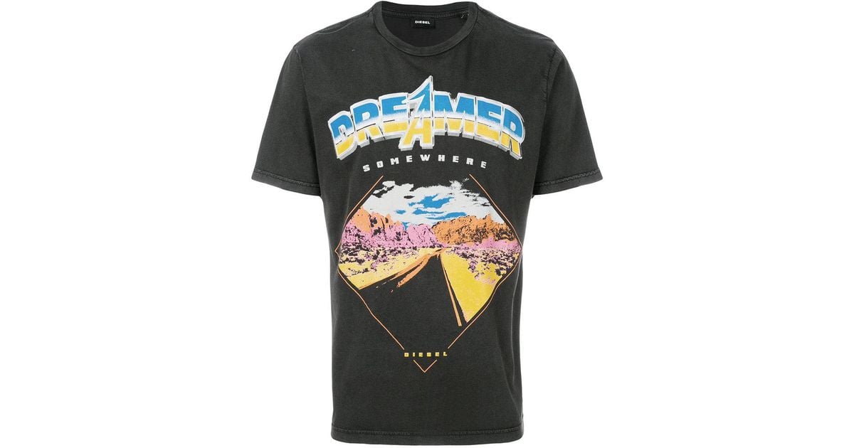 Rock T-shirt Bleached T-shirt Dreamer T-shirt