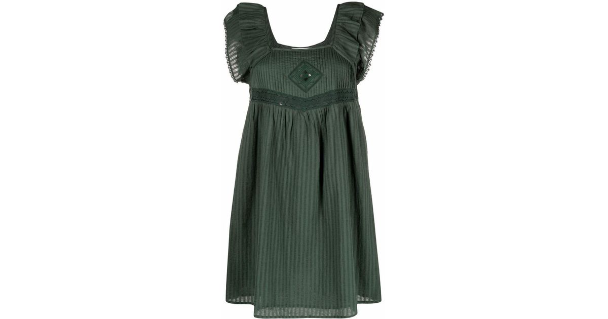 Robe Uriel courte Ba&sh en coloris Vert | Lyst