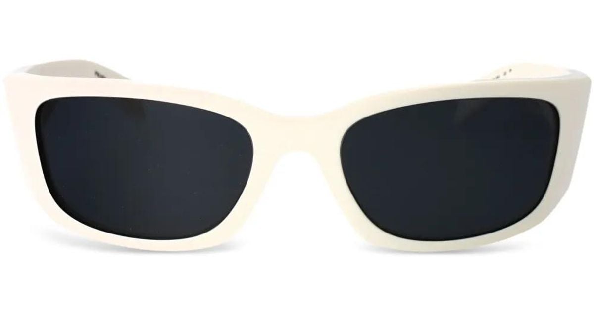 Prada シールド サングラス ブラック | Lyst