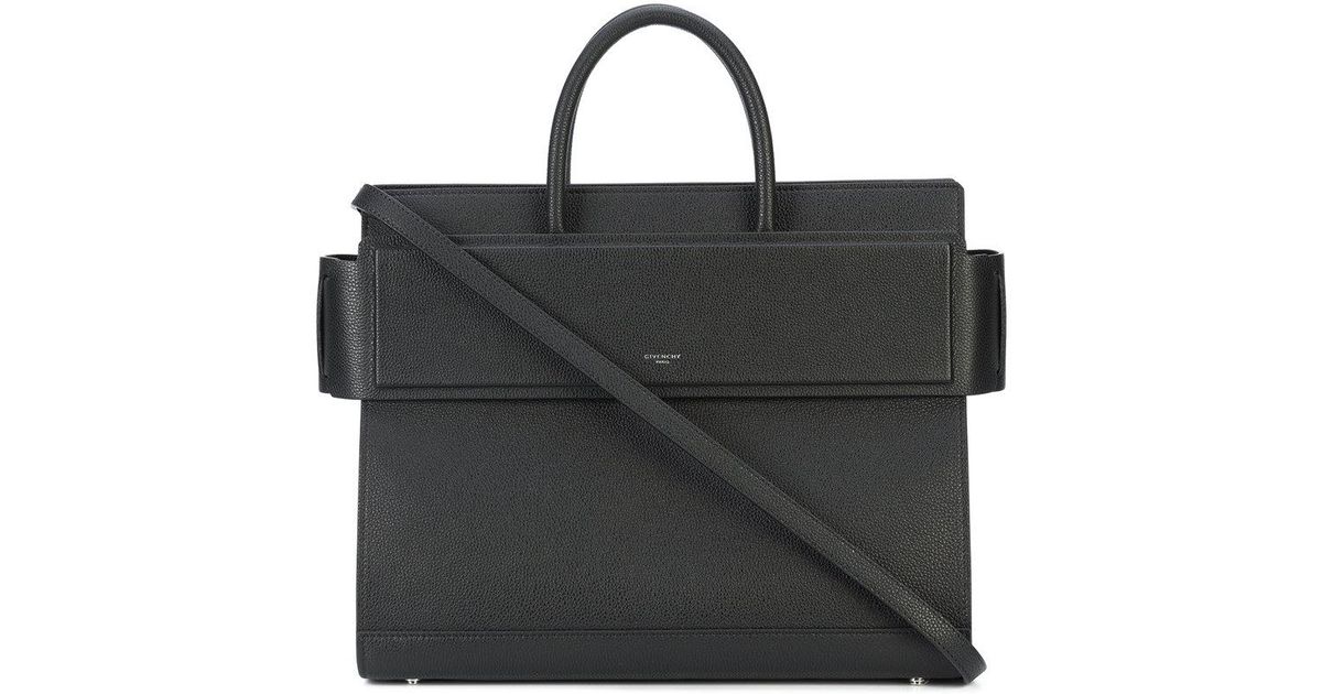 Givenchy Leather Medium Horizon Tote in Black | Lyst