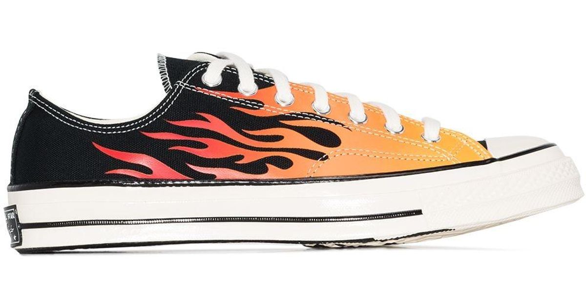 converse flame low top
