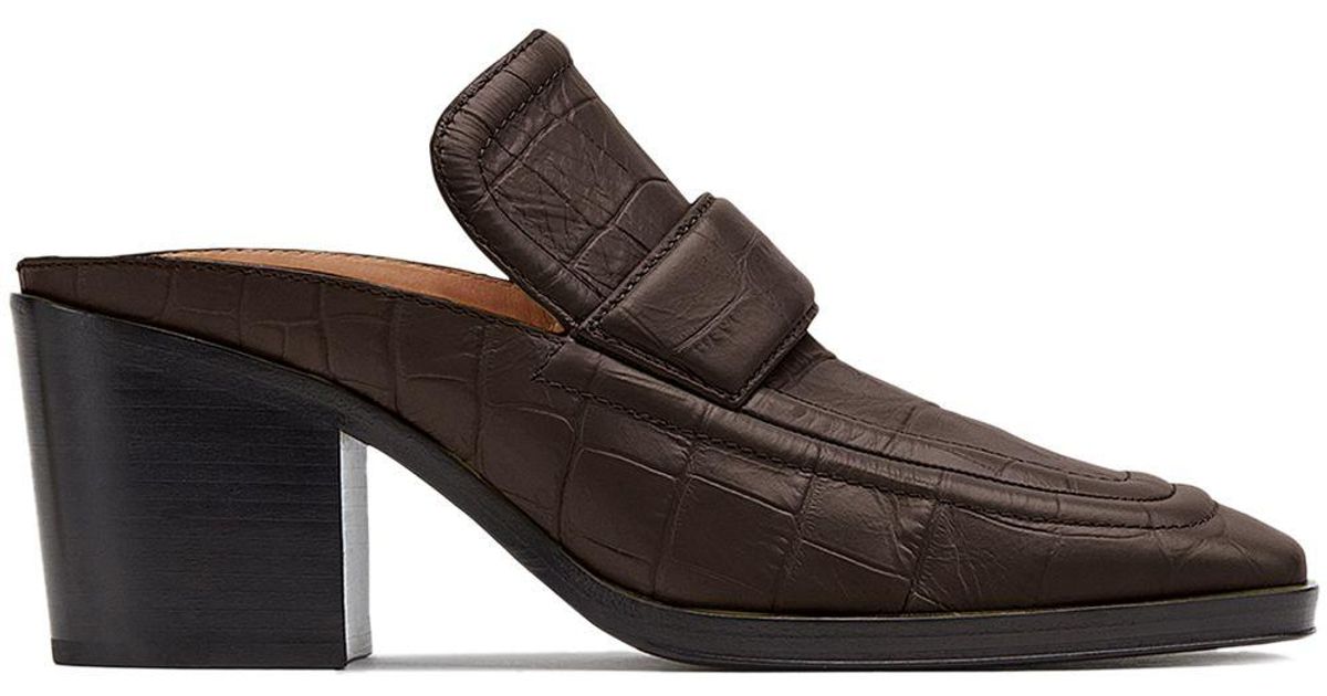 bottega leather mules