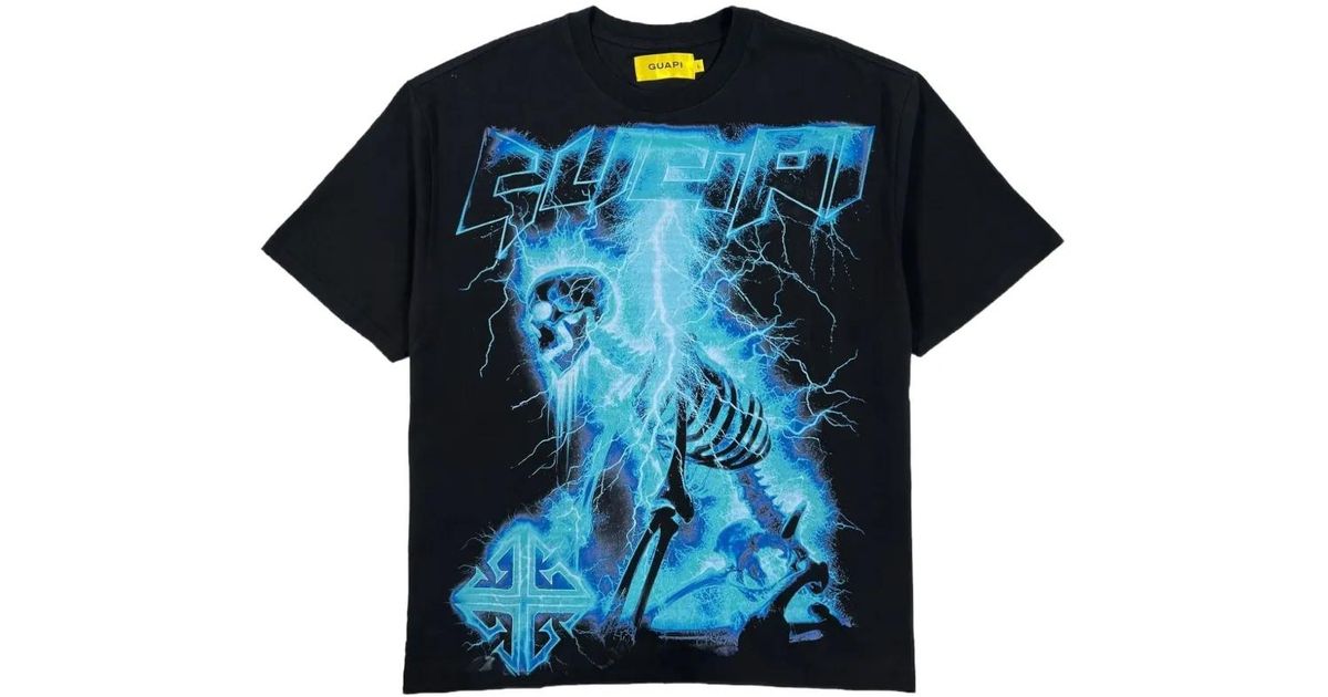 GUAPI Revived Graphic-Print T-Shirt in Blue for Men | Lyst