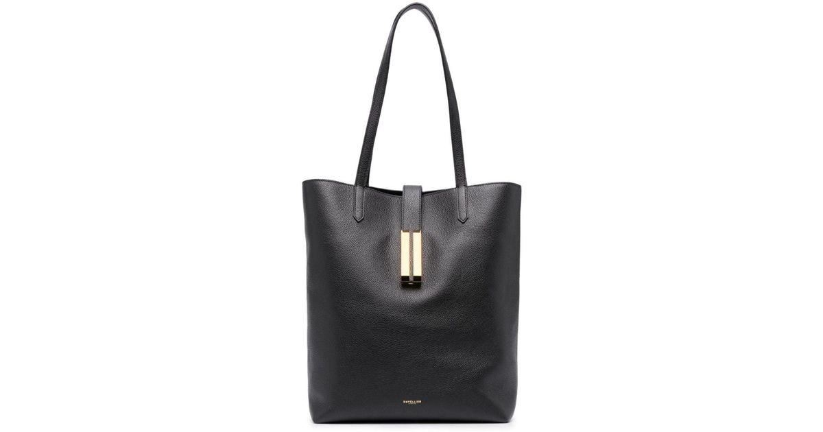 DeMellier Vancouver Leather Tote Bag in Black Lyst