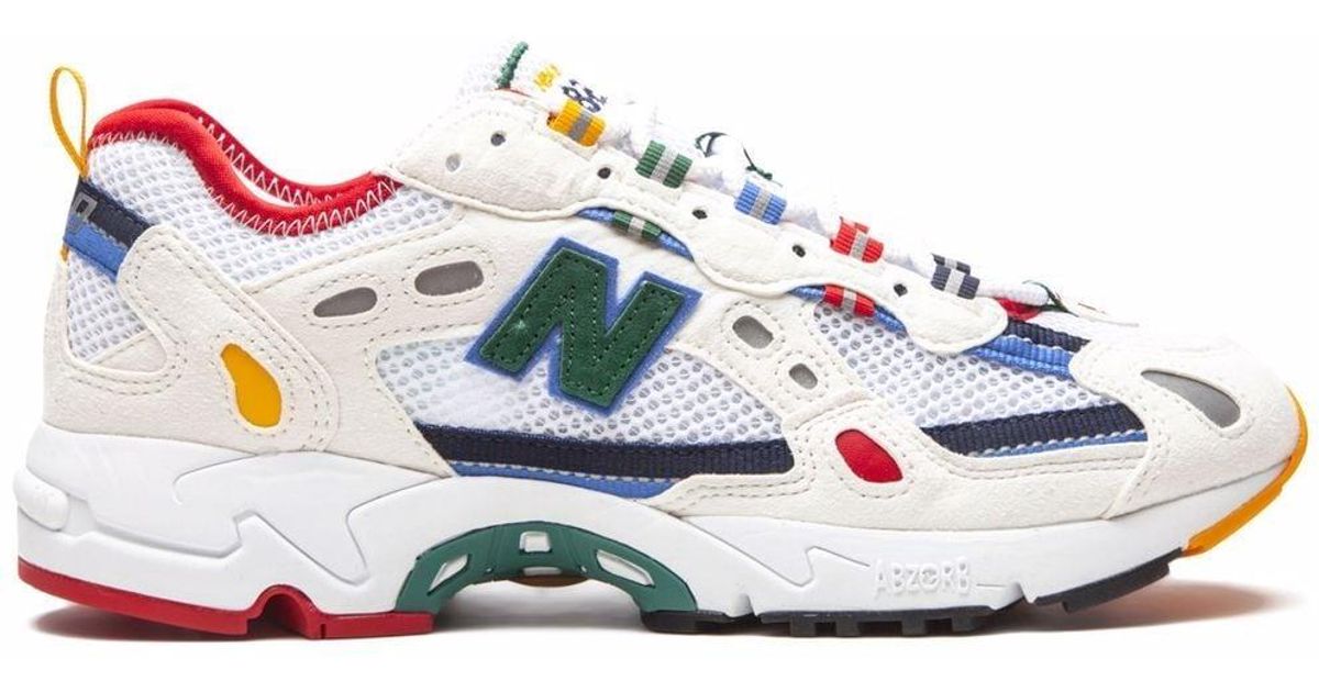 New Balance Leder X Aime Leon Dore 827 Abzorb Sneakers in WeiÃ fÃ¼r Herren | Lyst DE