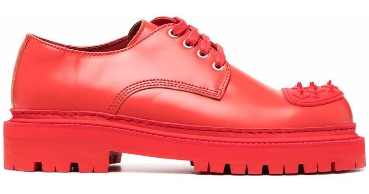 CAMPERLAB Eki Leather Derby Shoes in Red for Men | Lyst UK