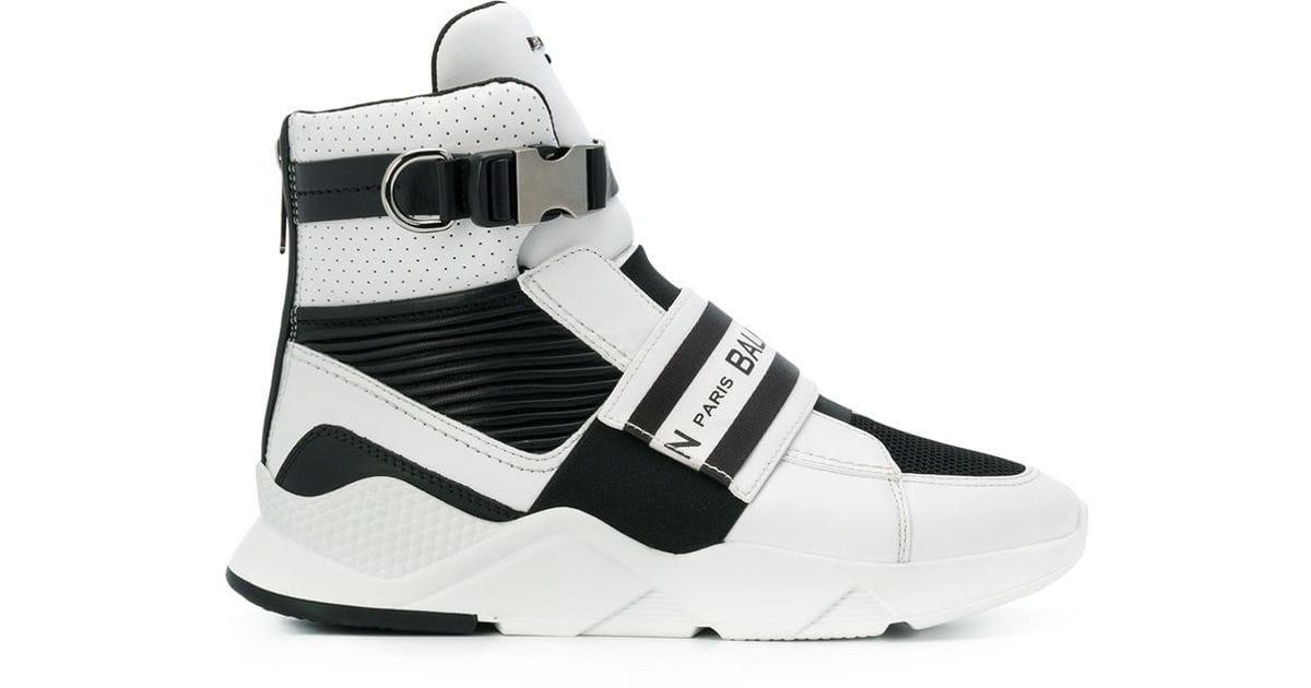 Sneakers Balmain Top Netzeinsätzen Lyst White Mit High For Men SzVUqMpG