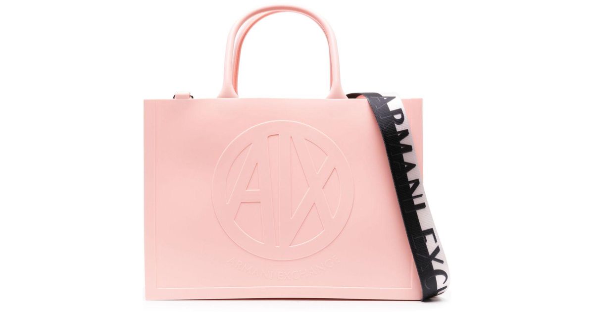 Armani Exchange トートバッグ ピンク ベージュ ax-armani-exchange-pink-Large-