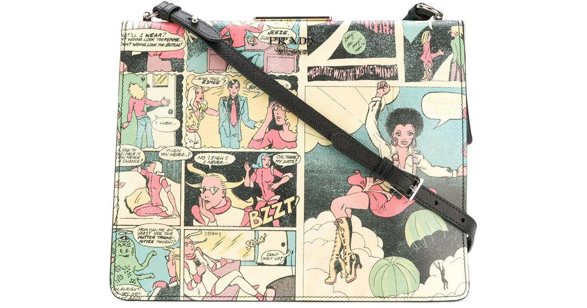 Prada Comic Book Shoulder Bag | Lyst
