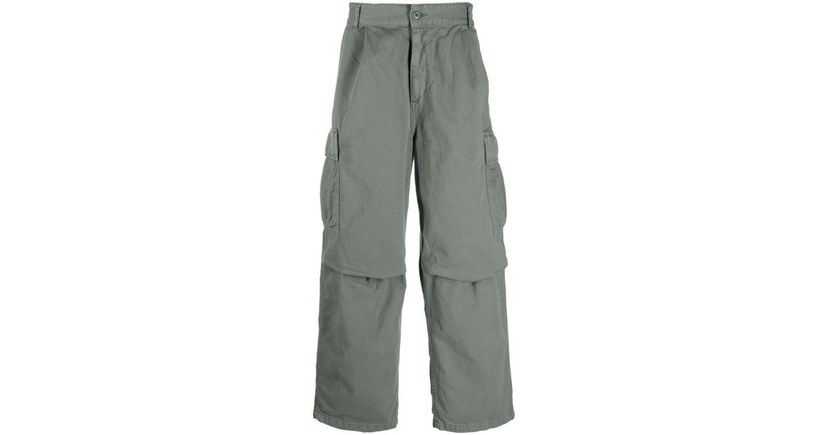 Carhartt WIP Multiple-pockets Cotton Cargo Trousers in Gray for Men | Lyst