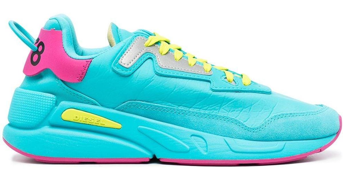neon chunky trainers