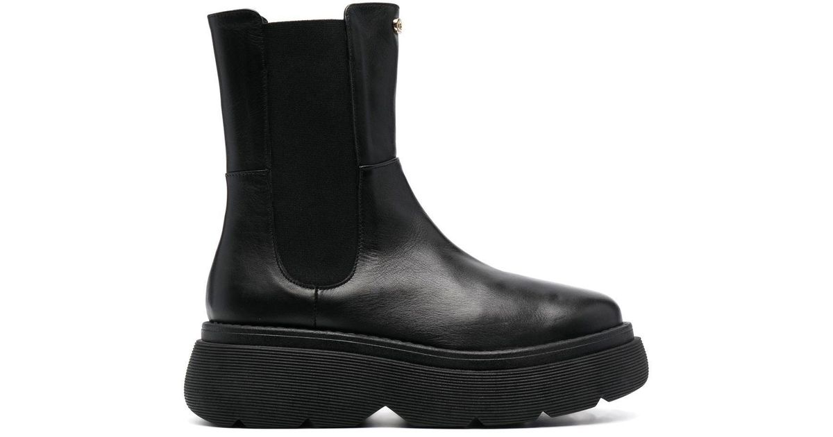 Dee Ocleppo Calf Leather Chelsea Boots in Black | Lyst UK