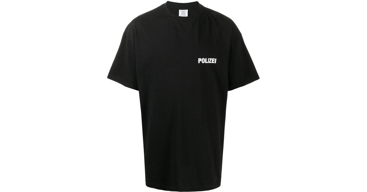 vetements polizei t shirt