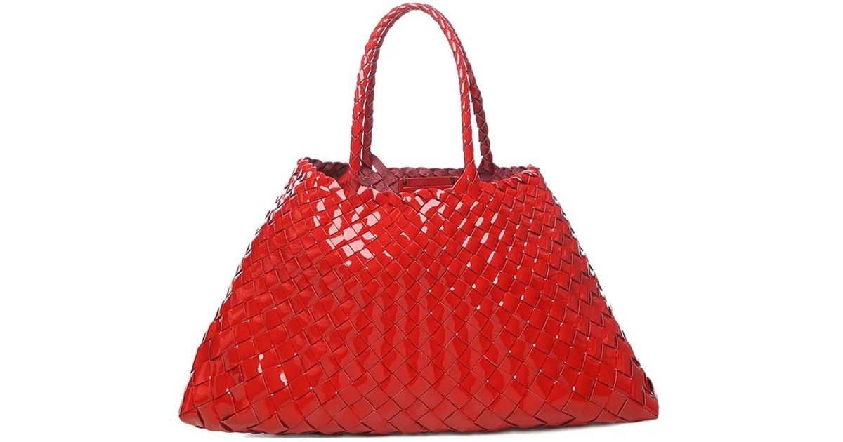 Dragon Diffusion Woven Tote Bag in Red | Lyst