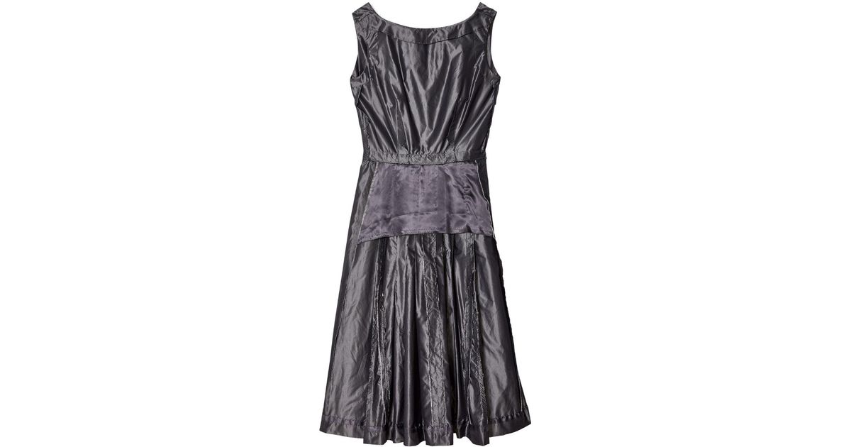 Maison Margiela Inside-out Sleeveless Midi Dress in Gray | Lyst