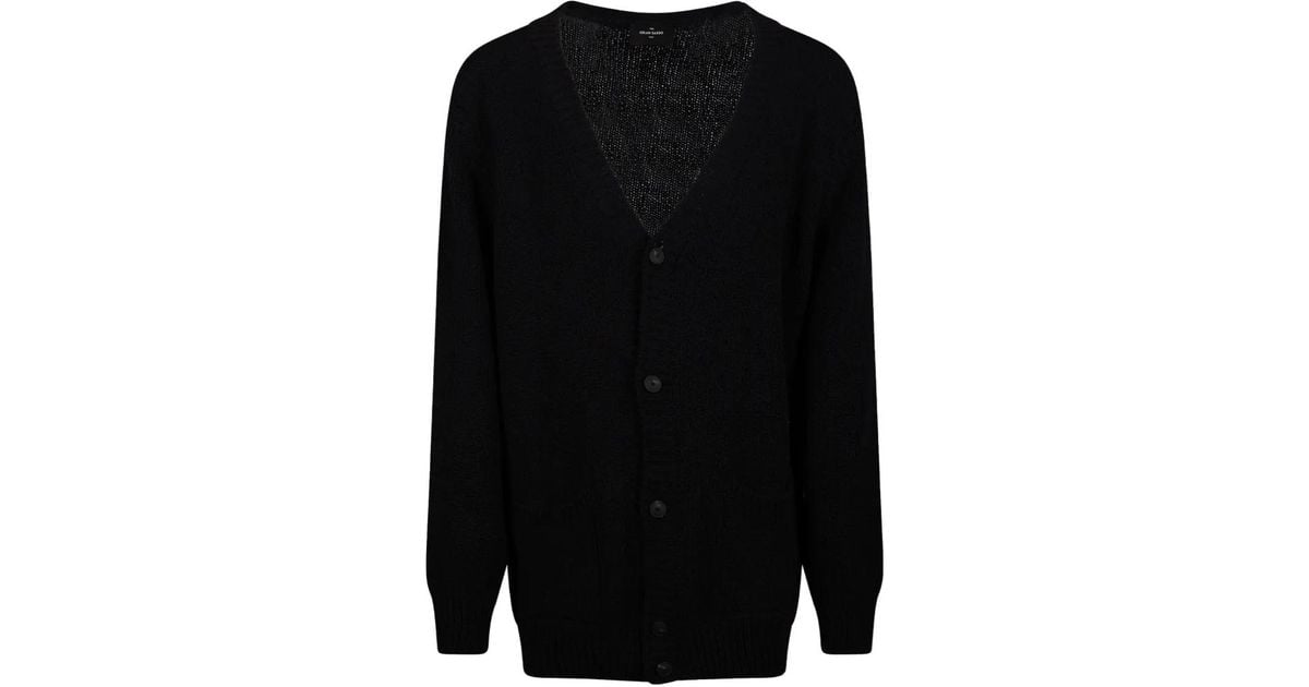 Gran Sasso V-Neck Knit Cardigan in Black for Men | Lyst