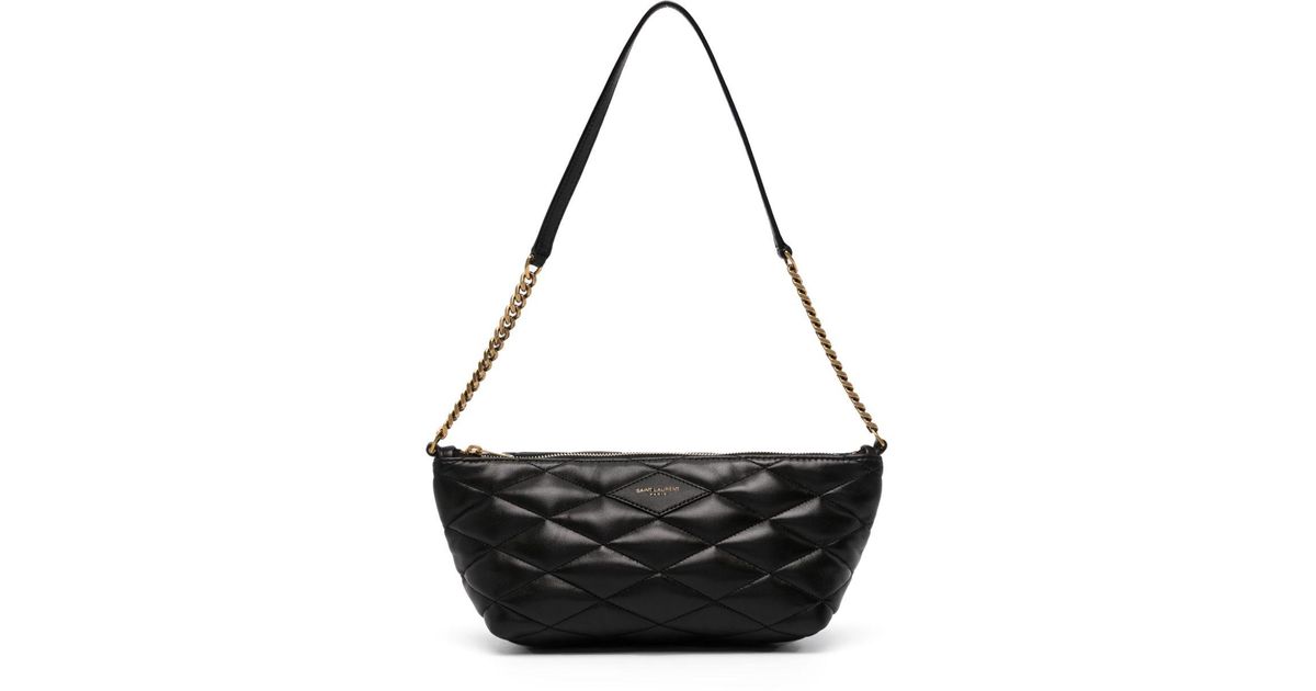 Saint Laurent Diamondquilted Leather Mini Bag in Black Lyst