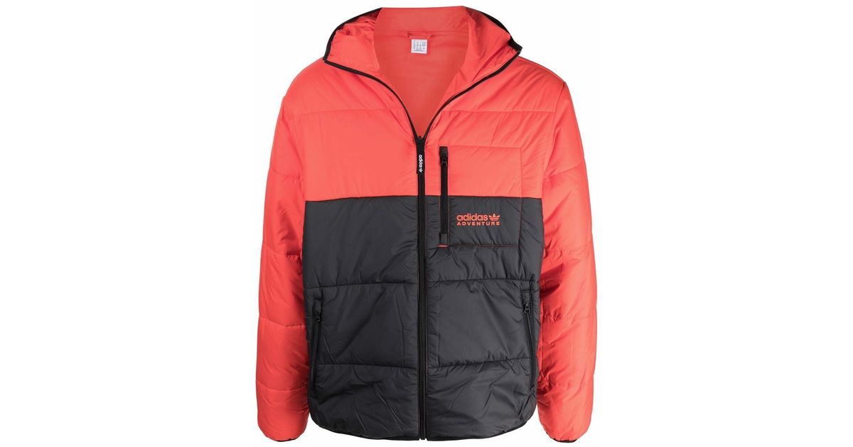 adidas Synthetic Adventure Reversible Puffer Jacket in Black for Men Lyst