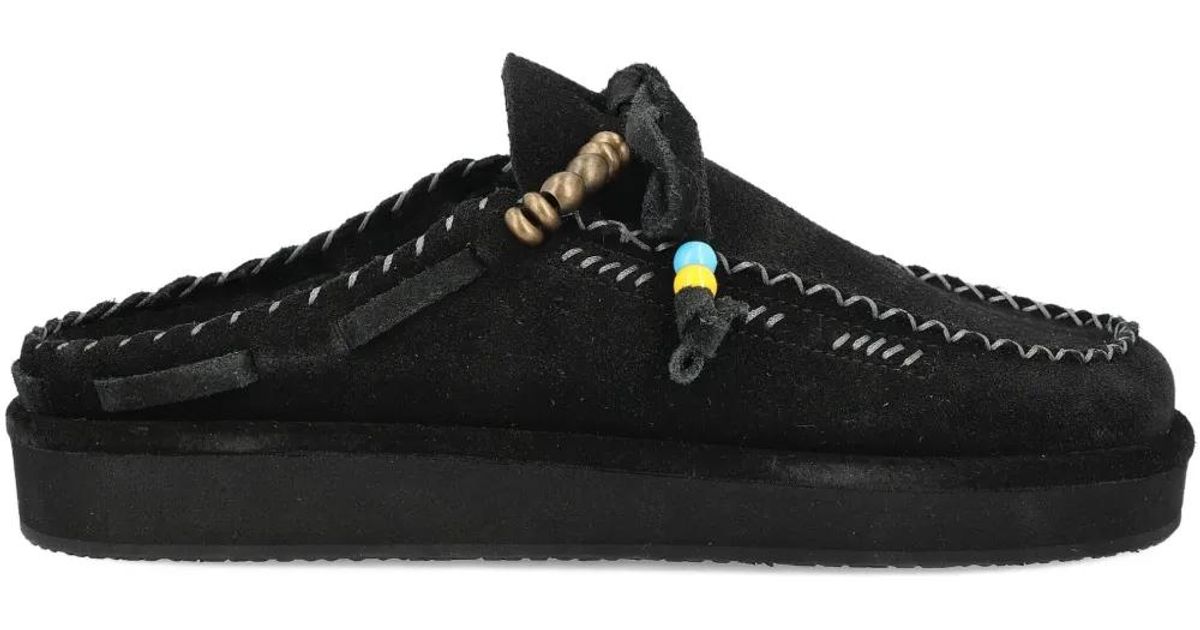 CALEB PARIS Mules Brodées in Black | Lyst