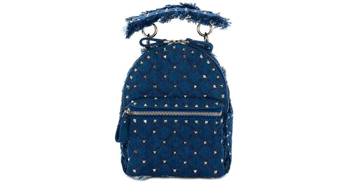 valentino denim backpack