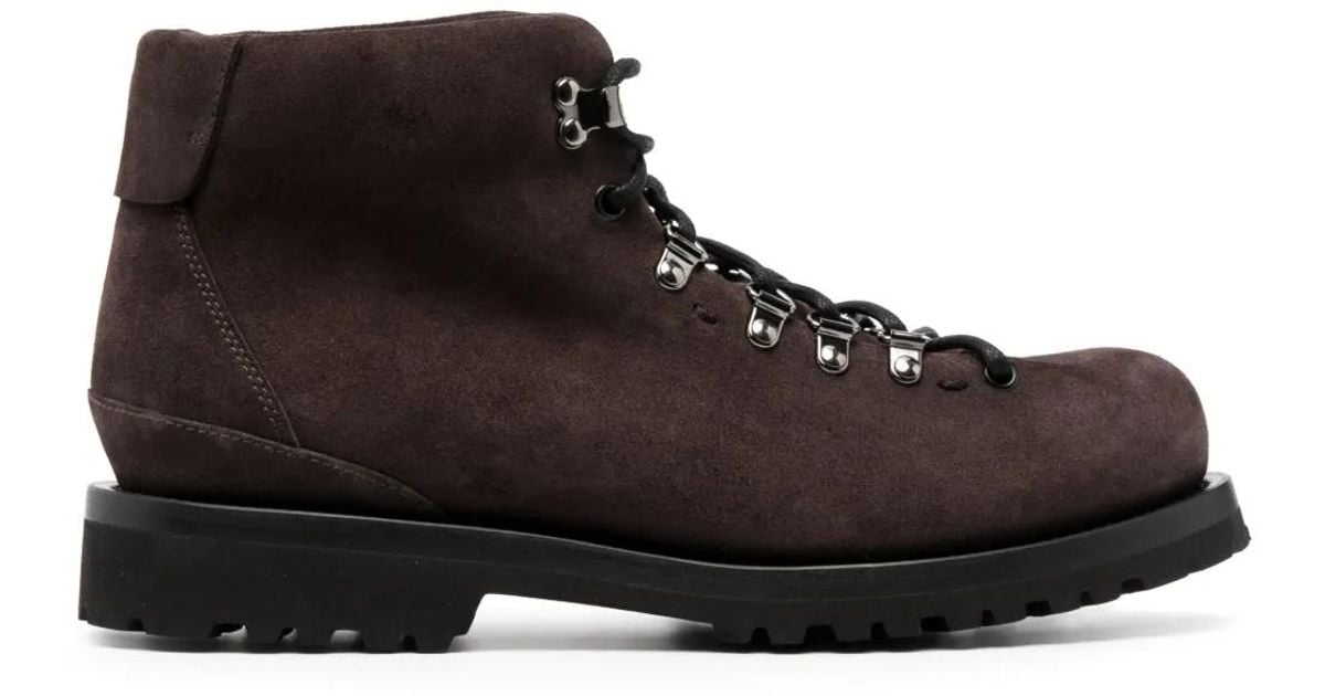 Buttero Lace-Up Leather Boots in Brown for Men | Lyst