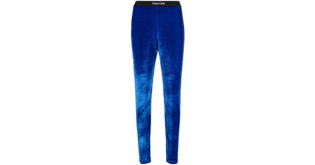 Royal blue hotsell velvet leggings