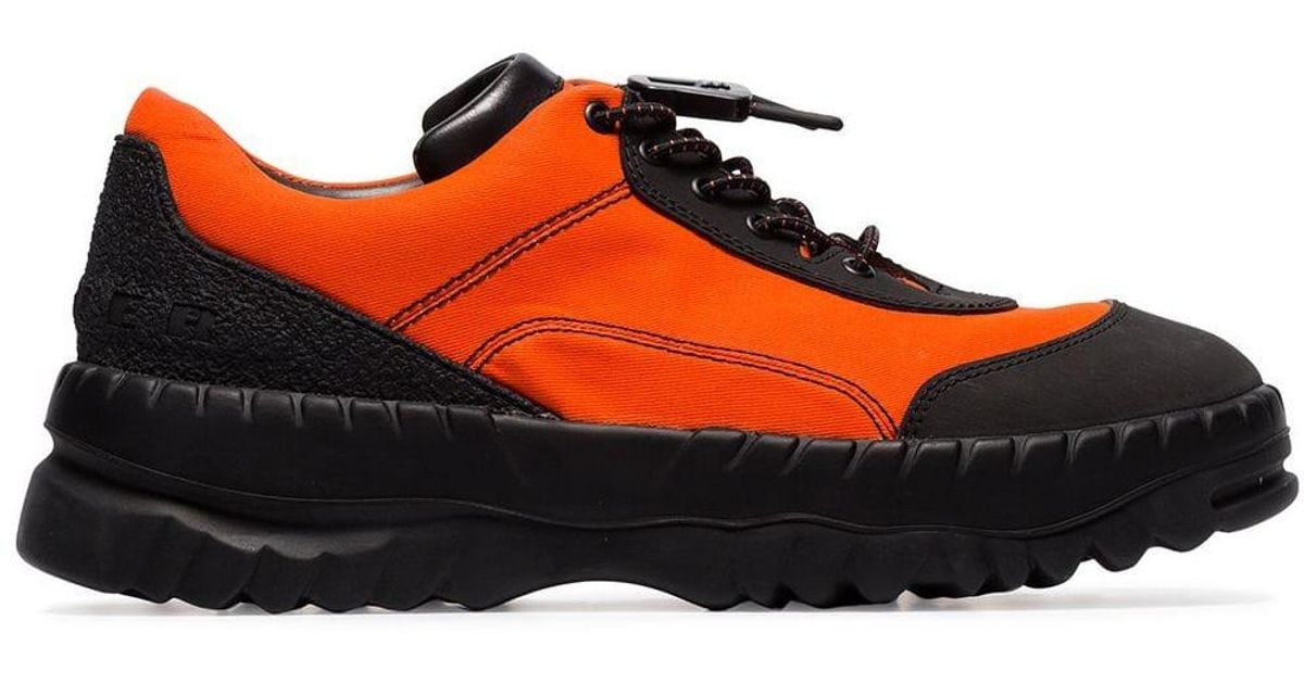 Camper Rubber Orange X Kiko Kostadinov Leather Trim Low-top Sneakers in ...