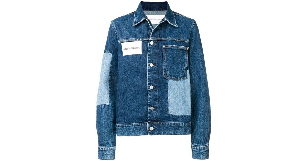calvin klein patchwork jacket