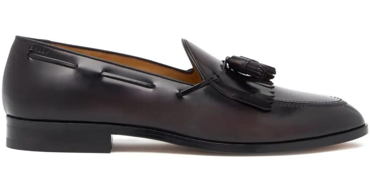 Bally Elite Tassel Leather Loafers in Black for Men | Lyst display picture 2