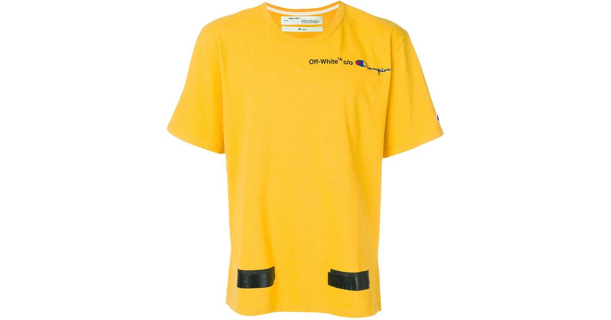 champion x off white t shirt