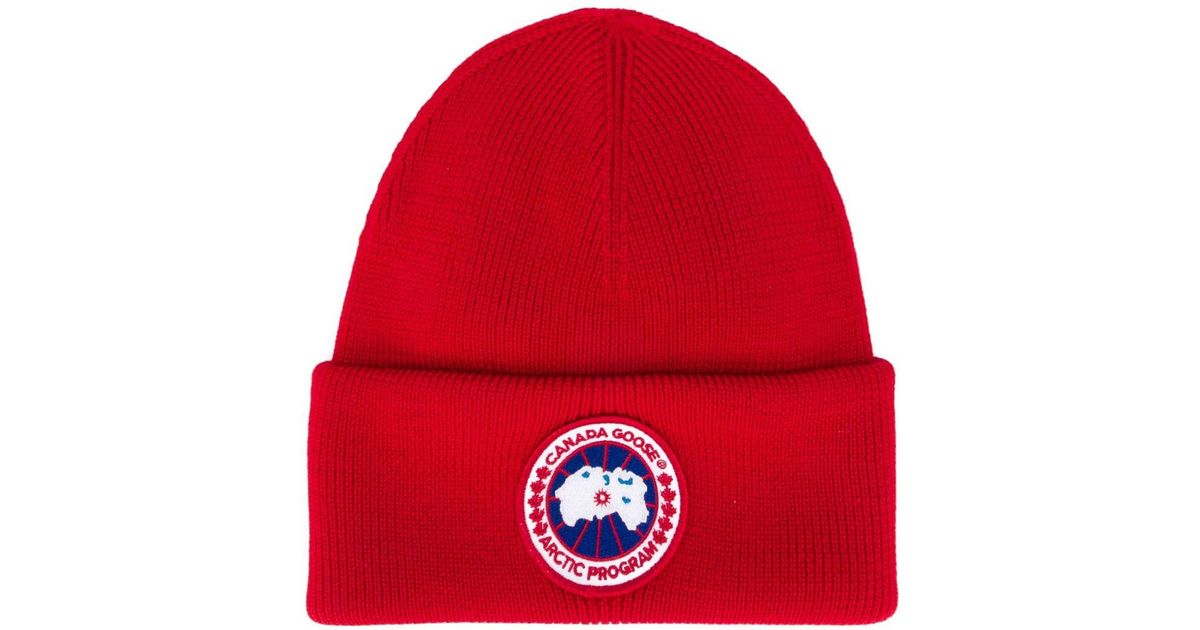 canada goose gorro rojo
