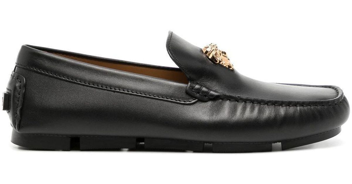 Versace Driver Loafer in Schwarz für Herren Lyst DE