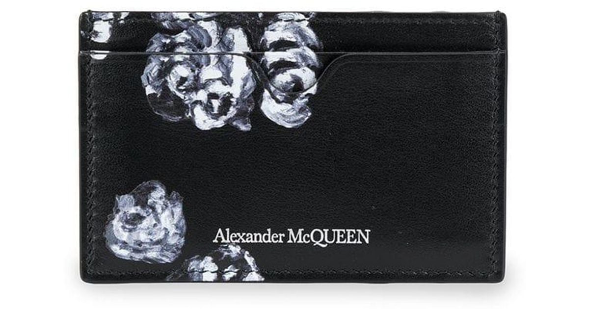 NWT ALEXANDER MCQUEEN camouflage skull wallet cardholder new