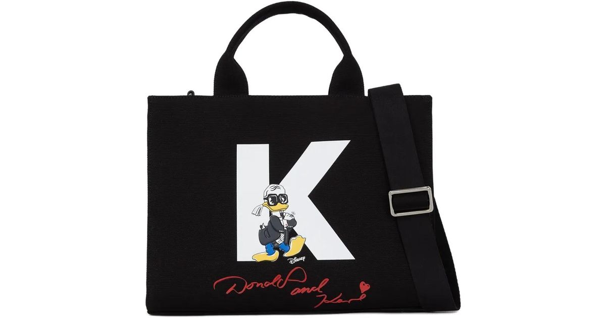 Karl Lagerfeld X Disney ハンドバッグ M ブラック | Lyst