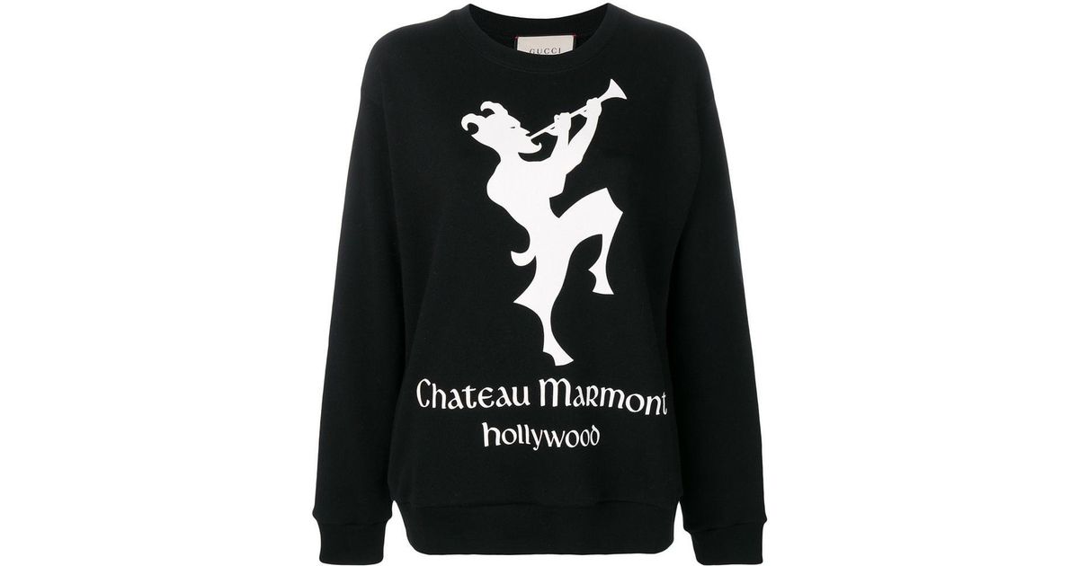 sweatshirt with chateau marmont print