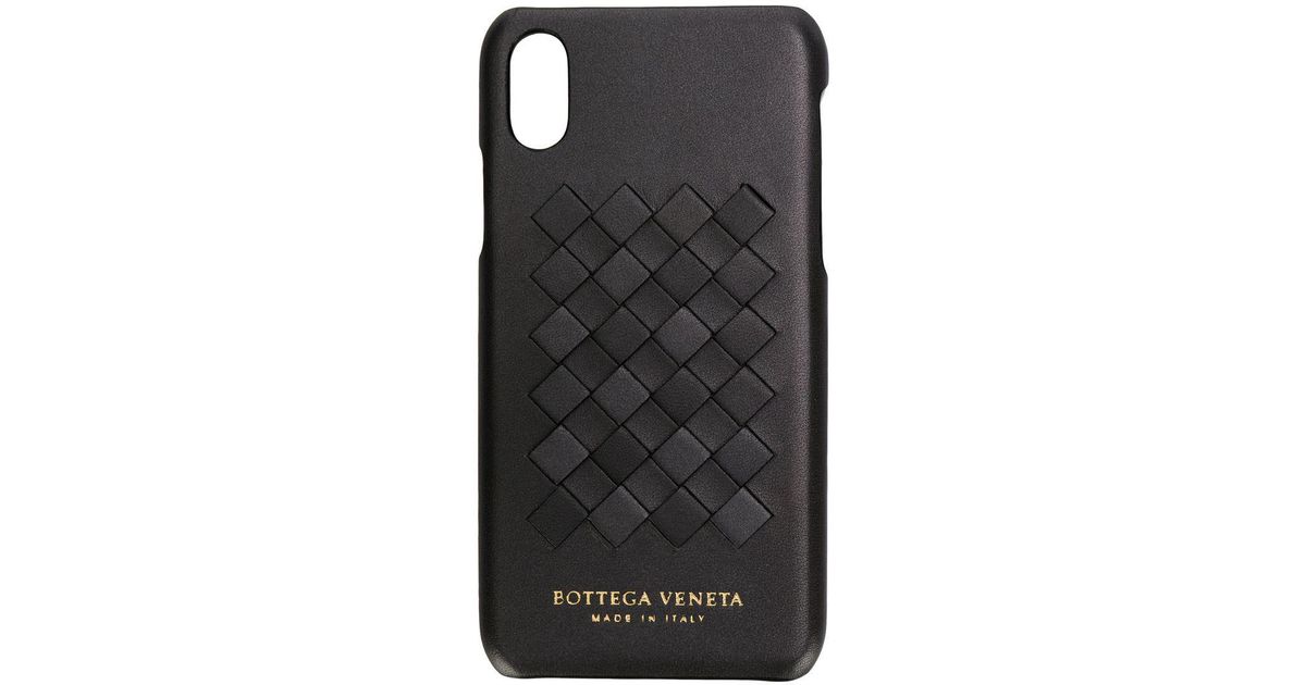 Bottega Veneta Leather Woven Logo Iphone X Case in Grey (Grey Bottega Veneta Leather Woven Logo Iphone X Case in Grey (Grey