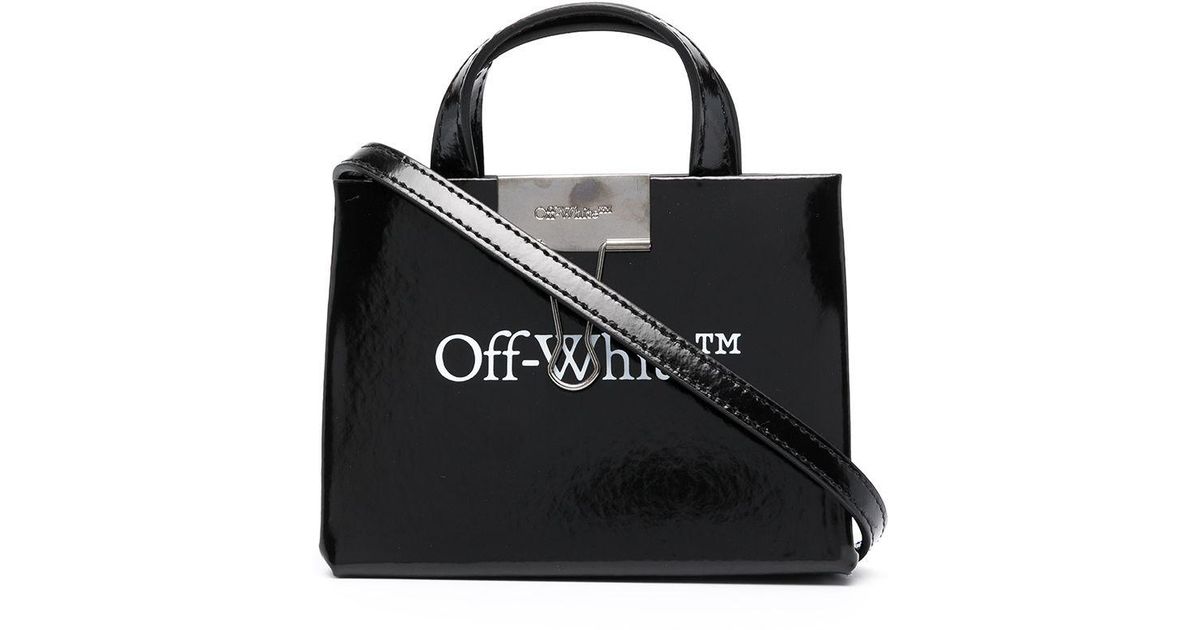 Off-White c/o Virgil Abloh Baby Box Logo-print Mini Bag in Black | Lyst  Australia