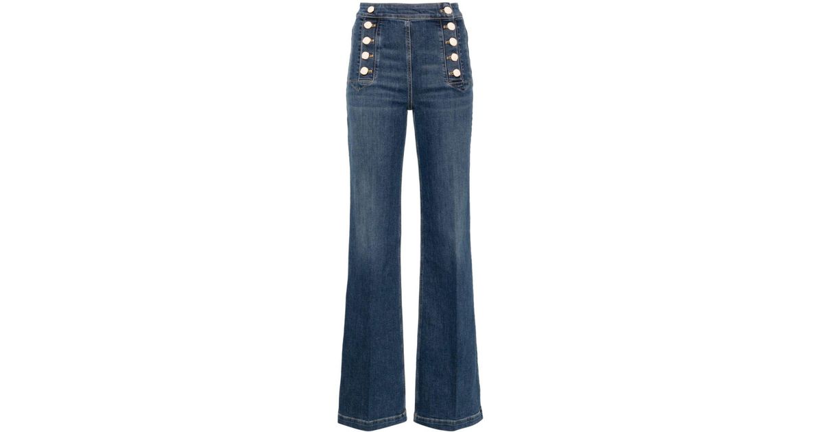 Elisabetta Franchi Blue Denim High-Waisted Jean main image 1