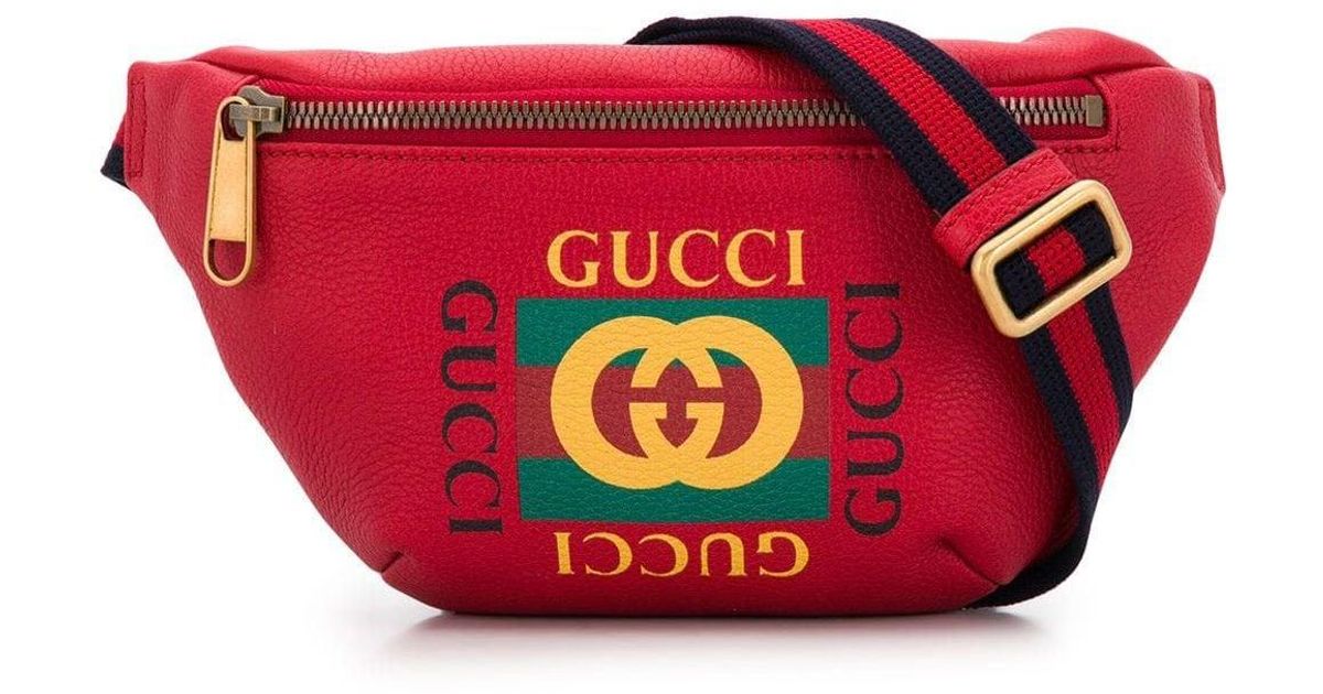 Gucci Kids GG Logo-jacquard Belt Bag - Red