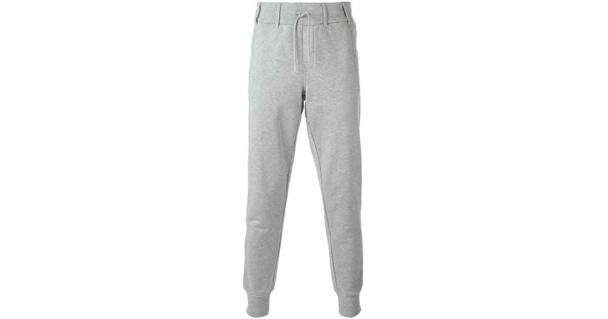 Y-3 Cotton Waistband With Belt Loops Track Trousers in Grey (Gray) for Men | Lyst