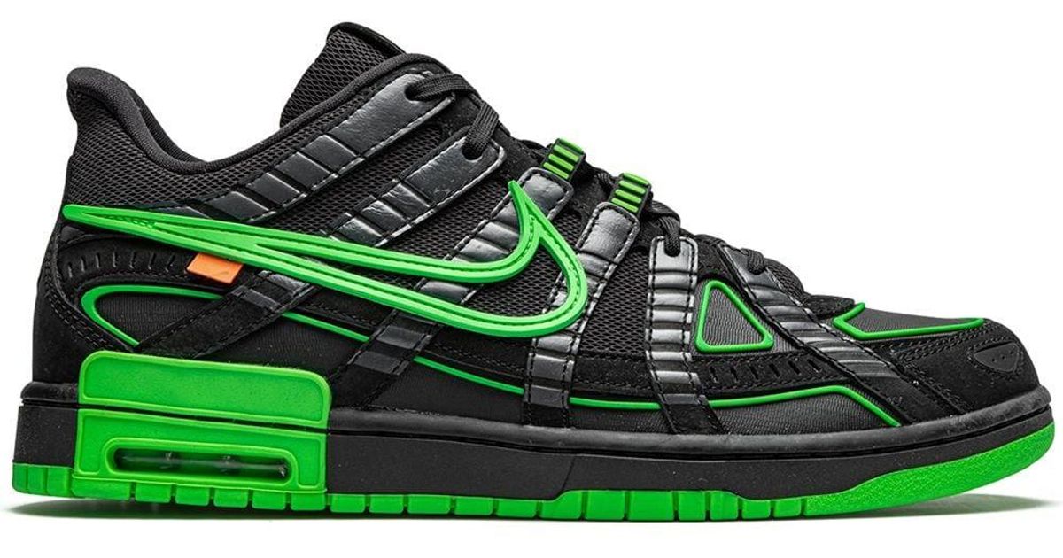Nike X Off White Air Rubber Dunk Sneakers In Black Green For Men Lyst Nike X Off White Air Rubber Dunk Sneakers In Black Green For Men Lyst