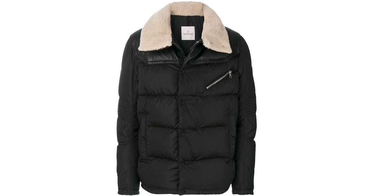 Moncler Leather Tancrede Jacket in 