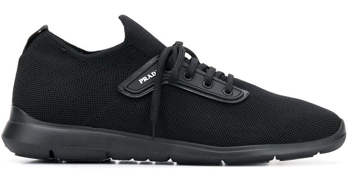knit sneakers prada