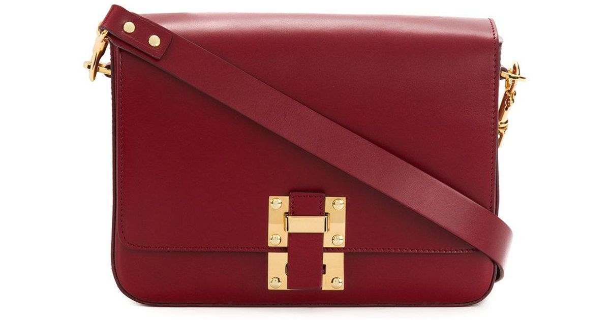 Sophie Hulme Red Large Quick Bag