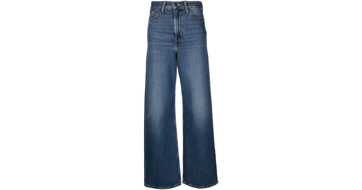 Levi's Highwaisted Denim Jeans in Blue Lyst UK
