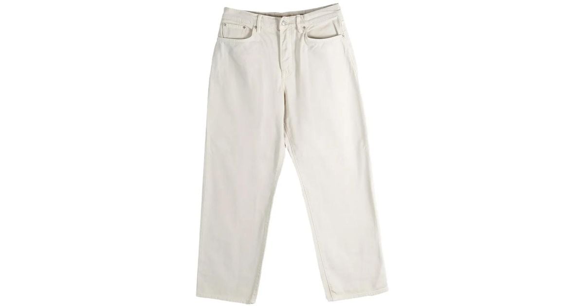 Stussy Big Ol' Washed Jeans in White | Lyst