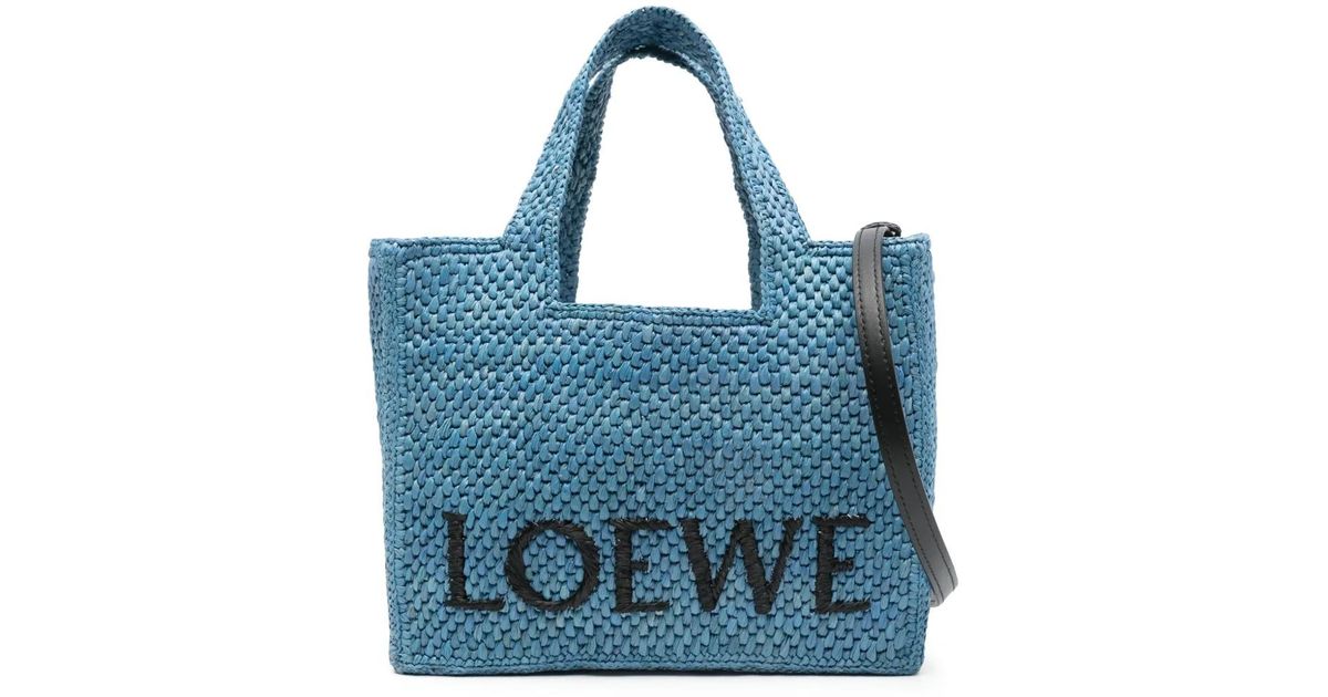 Loewe ロエベ フォント トートバッグ S ブルー | Lyst