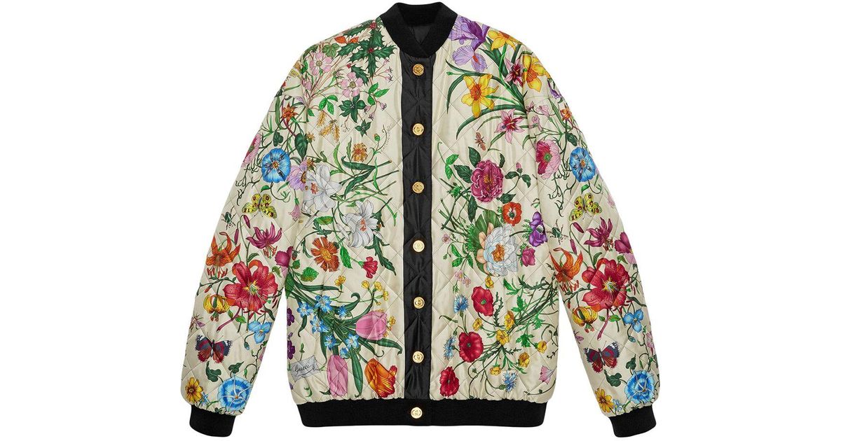 Gucci Disney X Reversible Bomber Jacket in White | Lyst