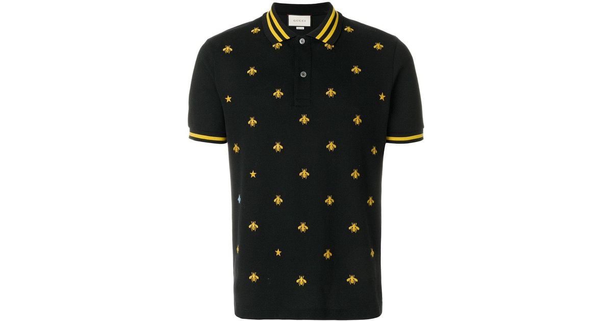 Gucci bee cheap polo black