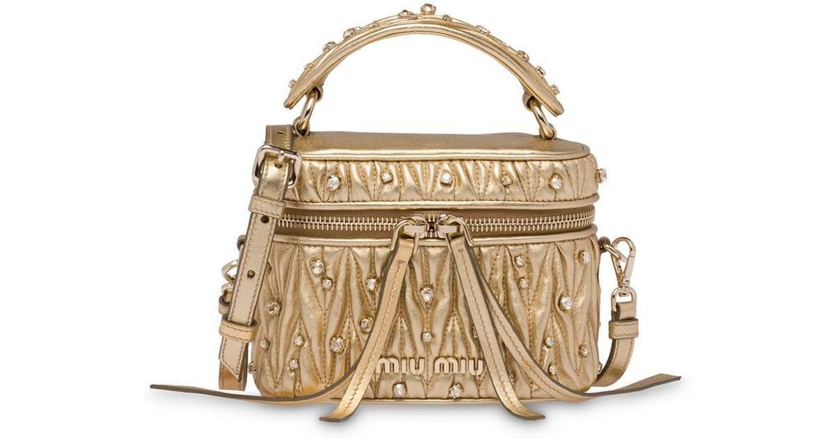 miu miu gold bag